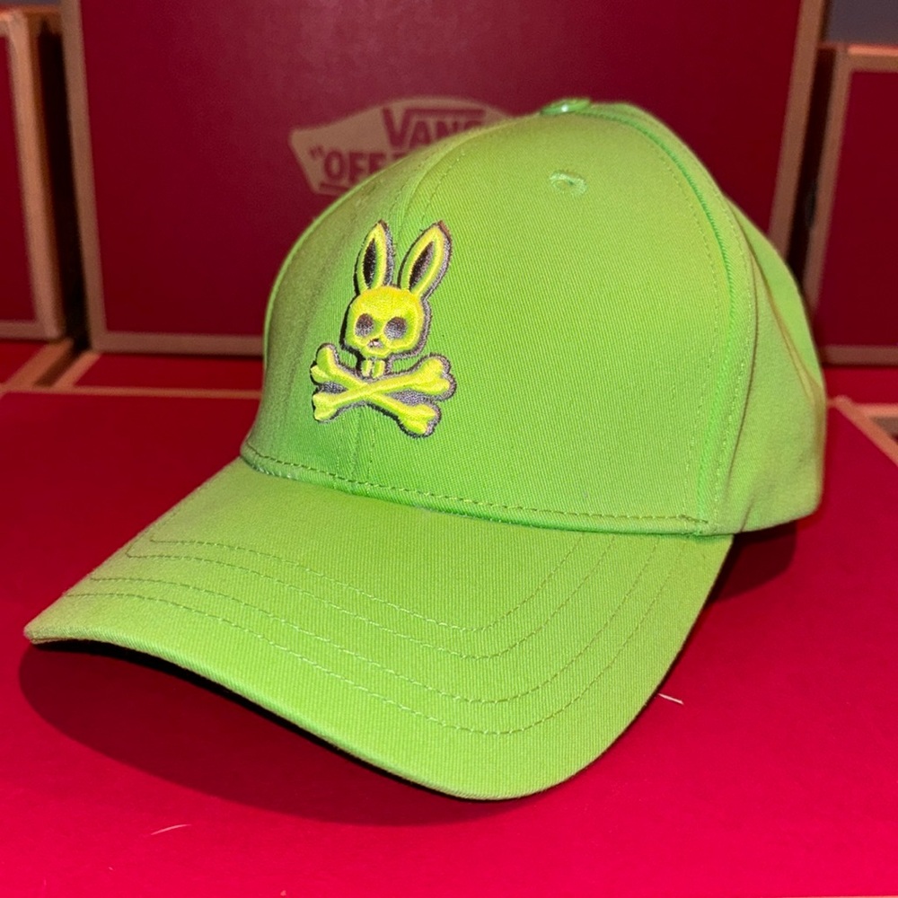 Apple green psycho bunny strap back
